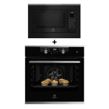 (BUNDLE) ELECTROLUX KODDP71XA built-in single oven(72L) + EMSB25XC built-in combination microwave oven(25L)